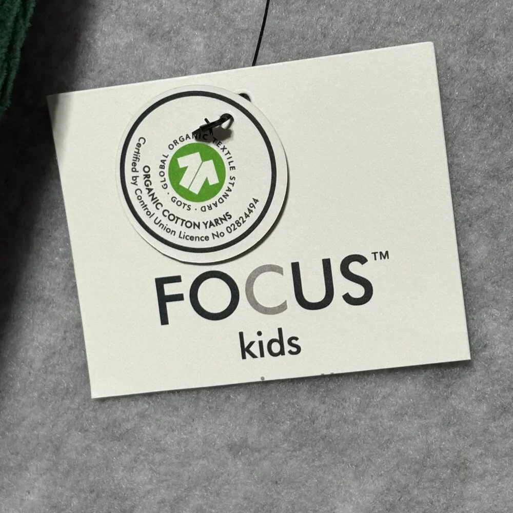 FOCUS Kids Baby Girl 18M Organic Cotton Woodland Creature Bodysuit Dress Green